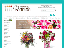 Tablet Screenshot of flowersbyramon.com